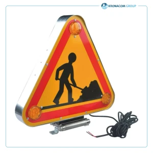 Panneau Triflash LED Magnétique AK5 500mm - Signalisation Chantier Temporaire